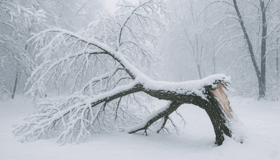雪で木が倒れる!? 今すぐ確認すべき雪害