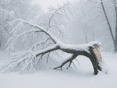 雪で木が倒れる!? 今すぐ確認すべき雪害