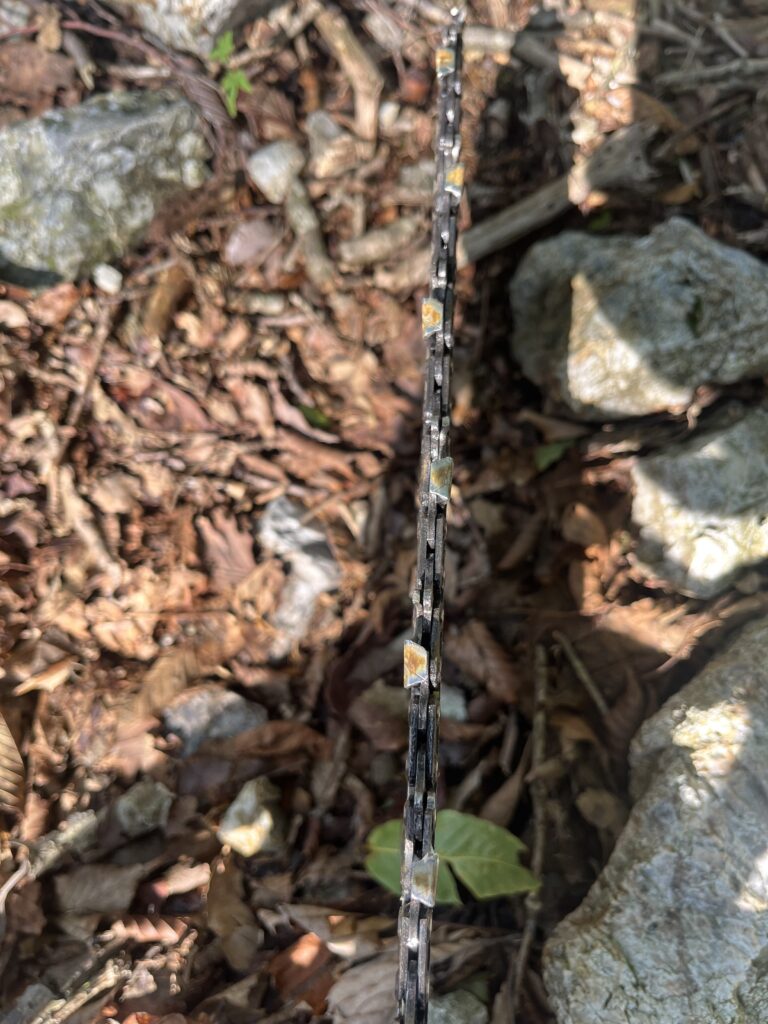 切れないサインのヤニがついてます